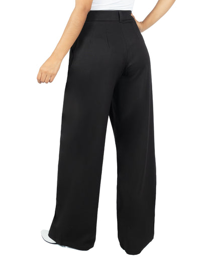 Pantalón en Lino Mia Negro