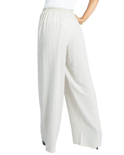 Pantalón en Lino Sabana Milán Natural a Rayas