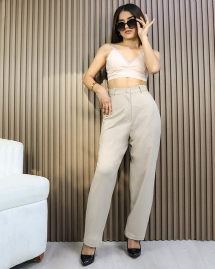 Pantalón Renta Beige Oscuro