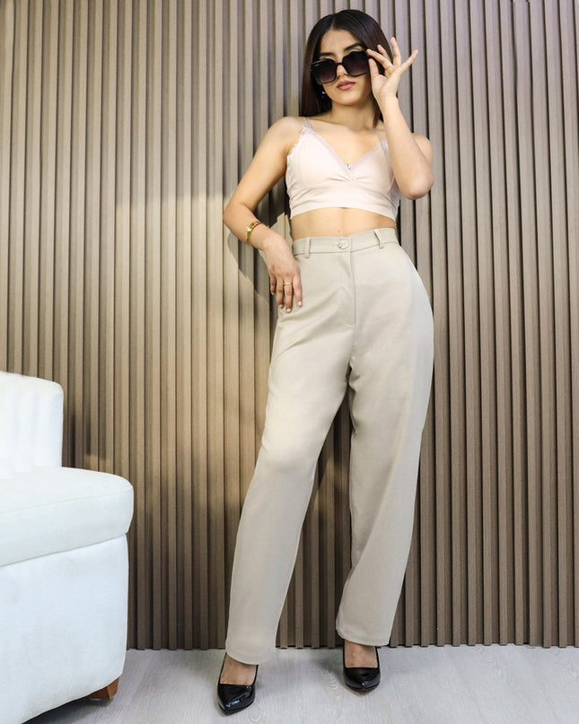 Pantalón Renta Beige Oscuro