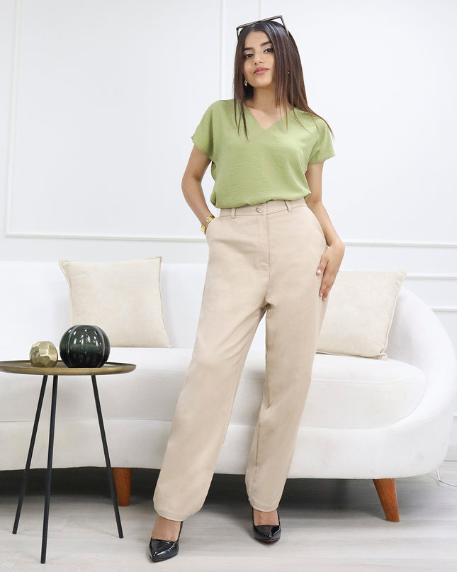Pantalón en Sisley Renata Beige