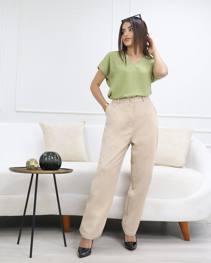 Pantalón en Sisley Renata Beige