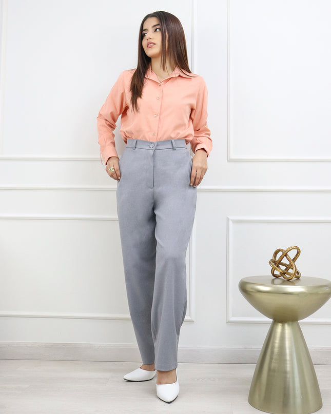 Pantalón en Sisley Renata Gris
