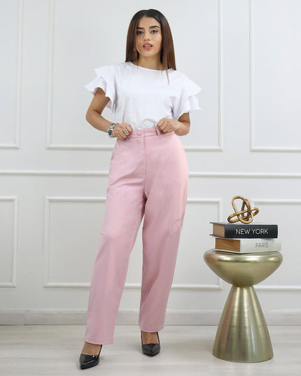 Pantalón en Sisley Renata Rosa