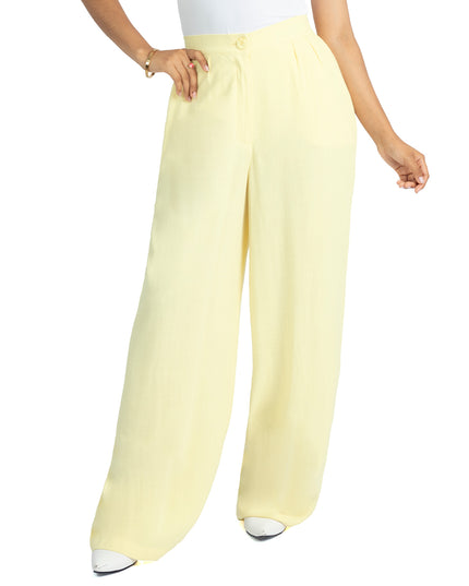 Pantalón en Lino Sabana Vera Amarillo