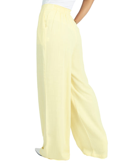 Pantalón en Lino Sabana Vera Amarillo