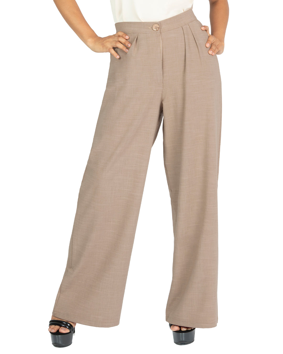 Pantalón en Beberly Vera Cocoa