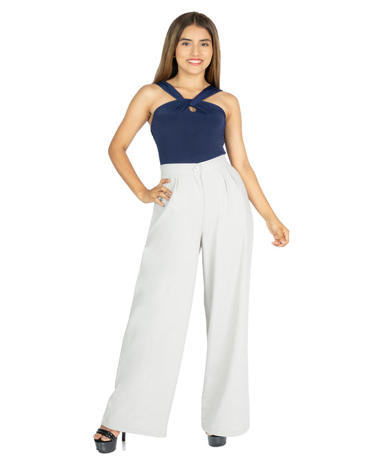 Pantalón en Beberly Vera Gris