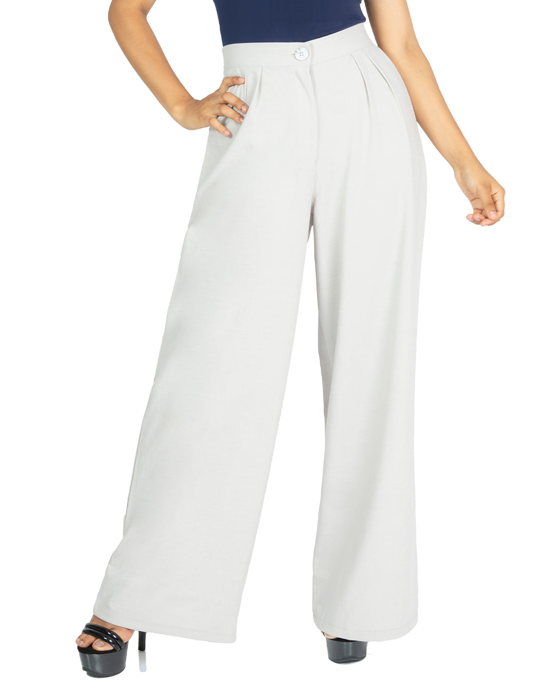Pantalón en Beberly Vera Gris