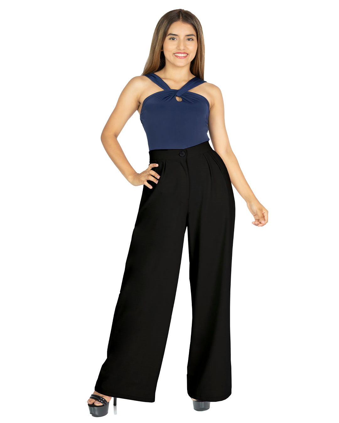 Pantalón en Beberly Vera Negro