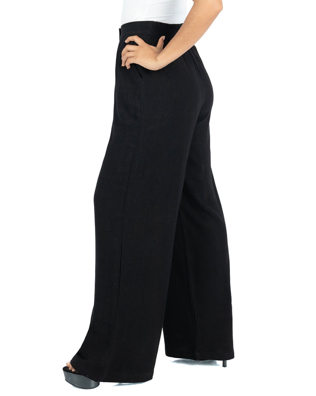 Pantalón en Lino Sabana Vera Negro