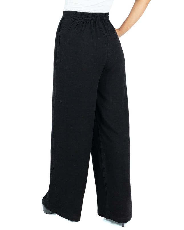 Pantalón en Lino Sabana Vera Negro
