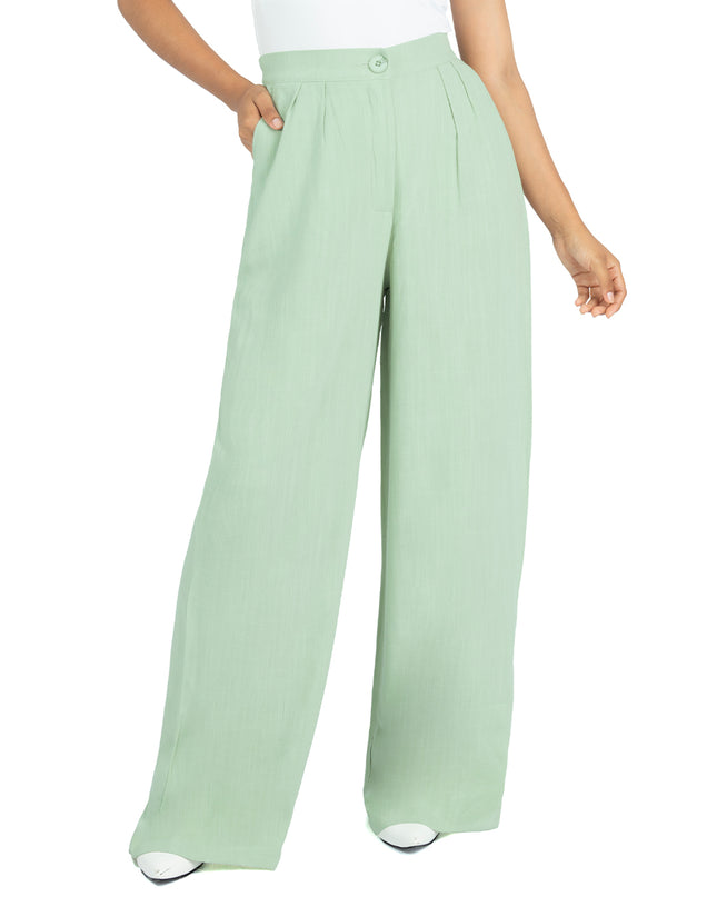 Pantalón en Lino Sabana Vera Menta