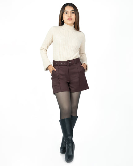 Short con Correa en Sisley Elena Marrón