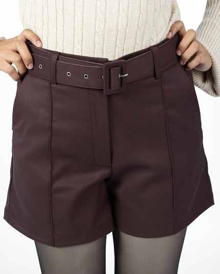 Short con Correa en Sisley Elena Marrón