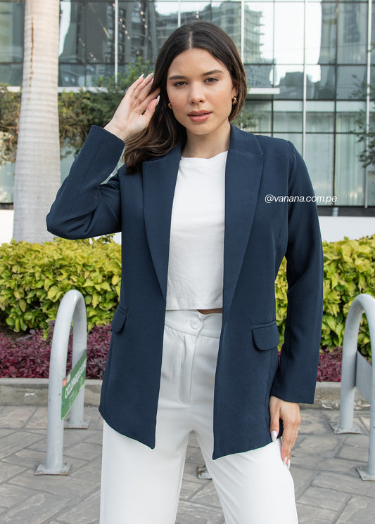 Blazer Oversize en Catania Sira Azul Marino
