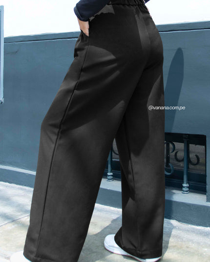 Pantalón Palazo en Mónaco Tania Negro