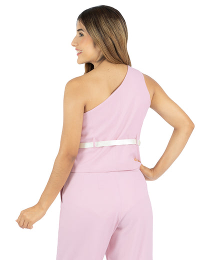 Top en Lino Dasha Rosa