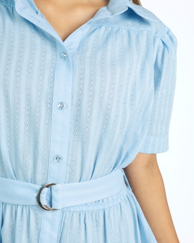 Vestido en Dobby Olinda Celeste