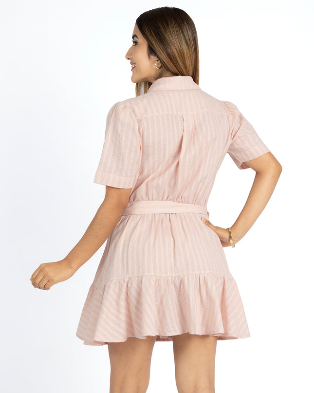 Vestido en Dobby Olinda Rosa
