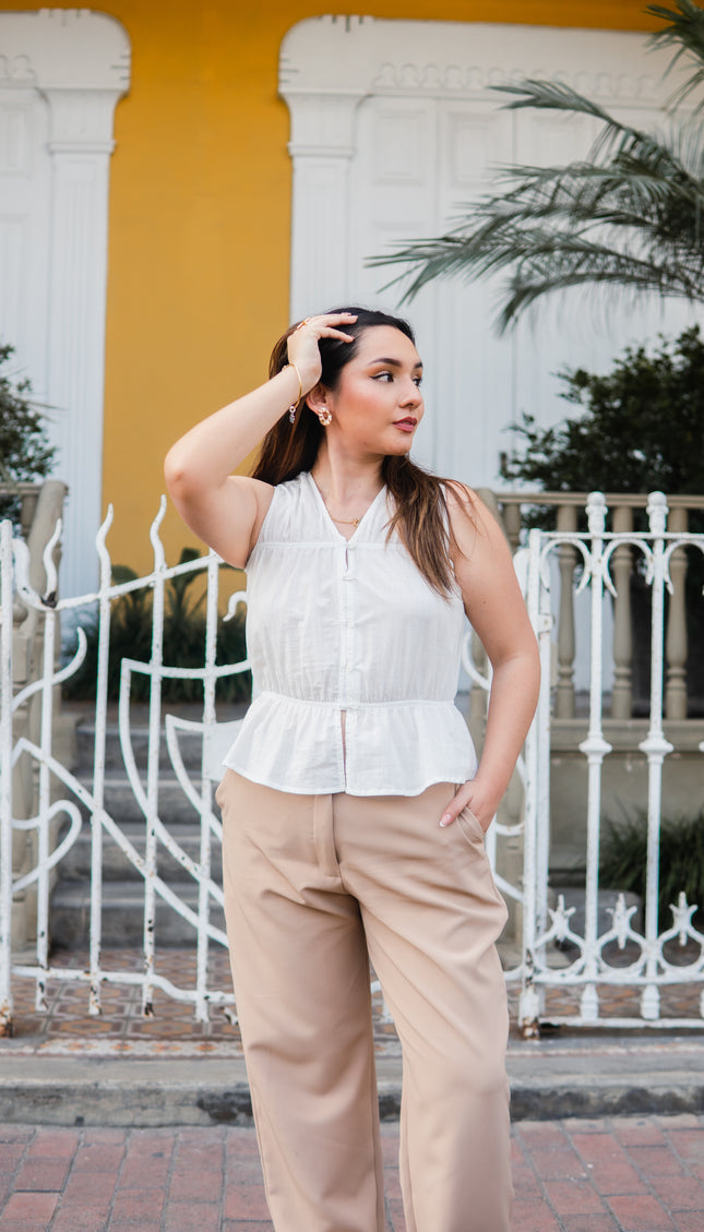 Blusa Katrina en Cotton Slub