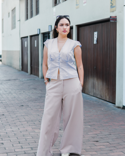 Blusa Marina en Cotton Algodón