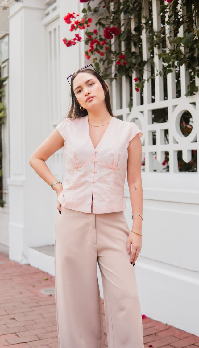 Blusa Marina en Cotton Algodón