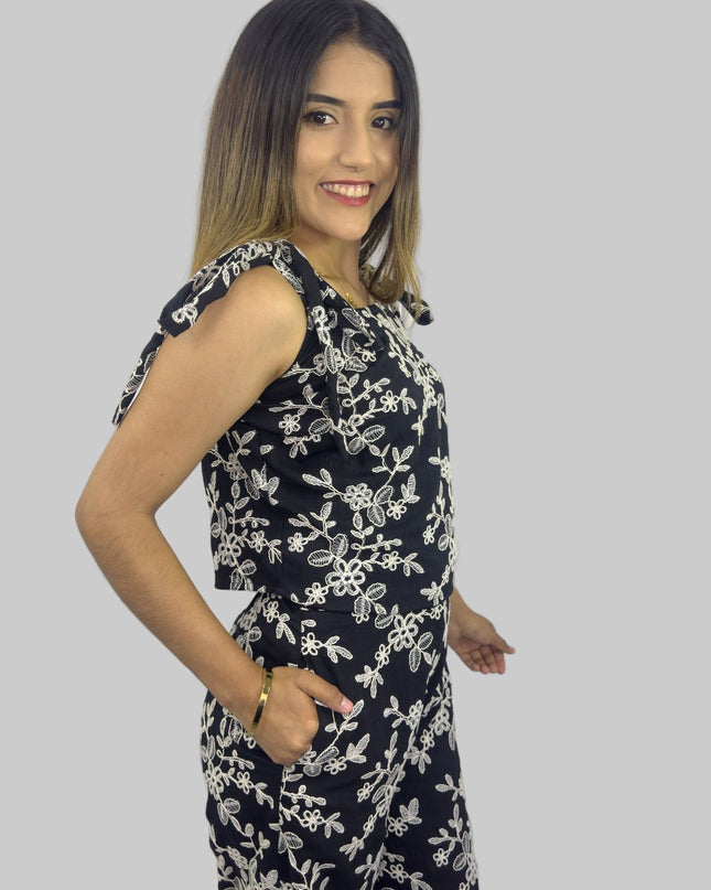 Top Alba en Galia bordado