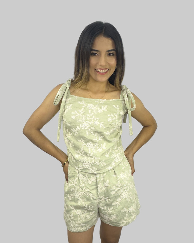 Top Alba en Galia bordado