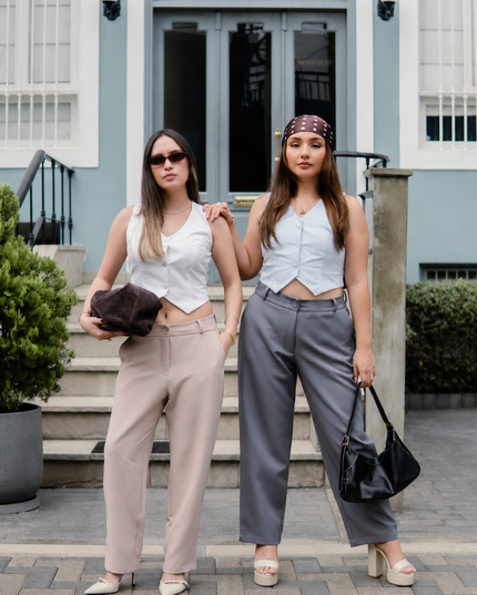 Chaleco Arena Crop en Cotton Slub