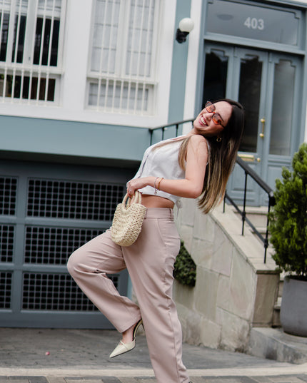 Chaleco Arena Crop en Cotton Slub