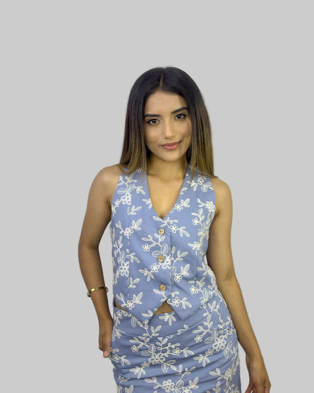 Chaleco ANNY en Galia bordado