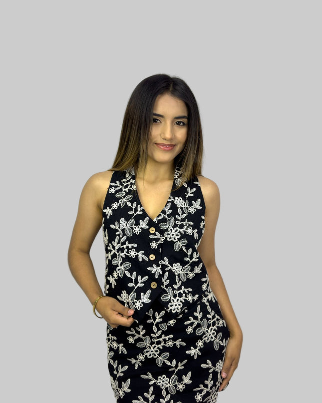 Chaleco ANNY en Galia bordado