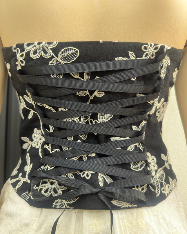 Corset KORI en Galia bordado