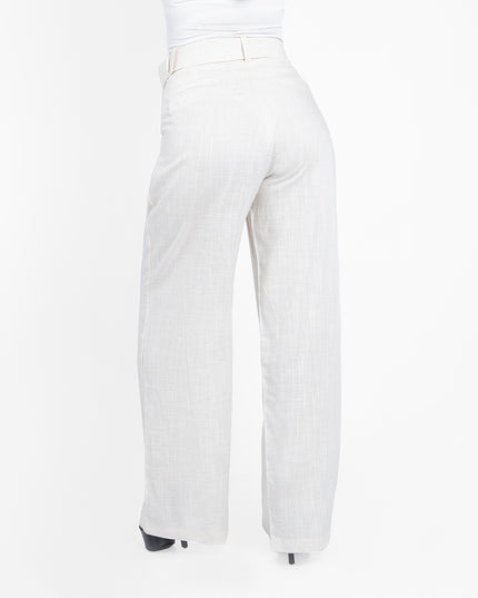 PANTALON ALBA EN LINO GRECIA NATURAL