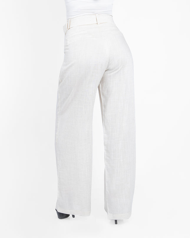PANTALON ALBA EN LINO GRECIA NATURAL