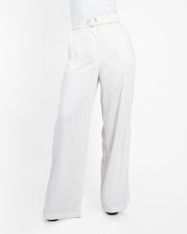 PANTALON ALBA EN LINO GRECIA NATURAL