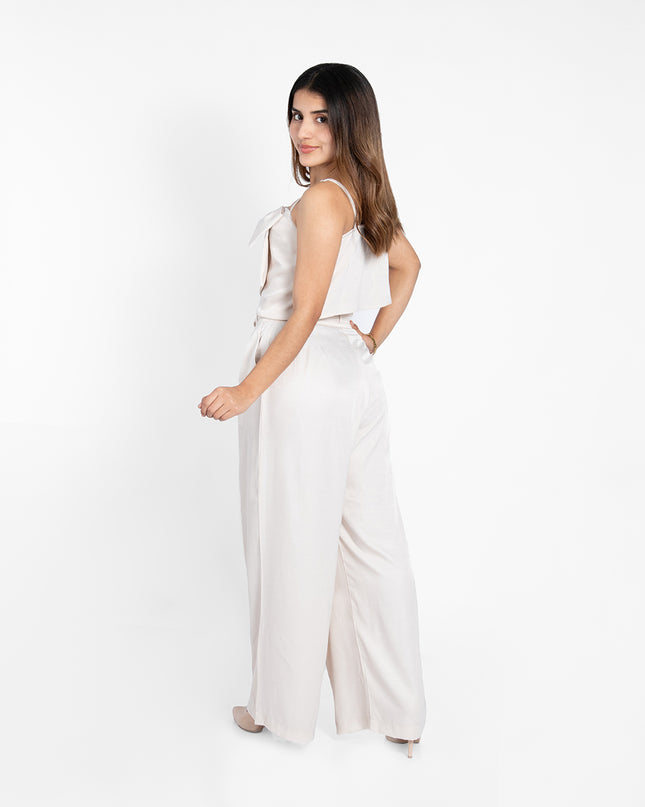 PANTALON SATÍN CUPRO PERLA