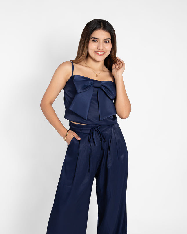 BLUSA SATIN CUPRO XIOMI AZUL MARINO