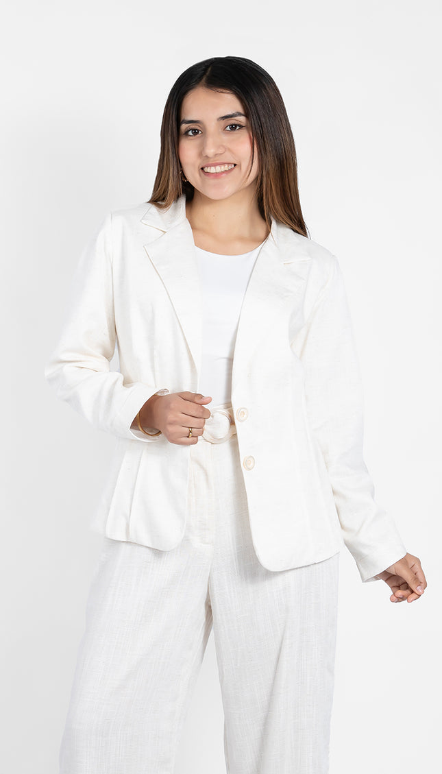 Blazer ABRIL En Lino Grecia