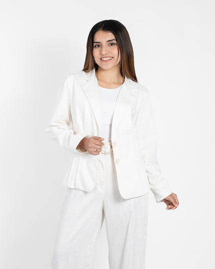 BLAZER ABRIL EN LINO GRECIA NATURAL