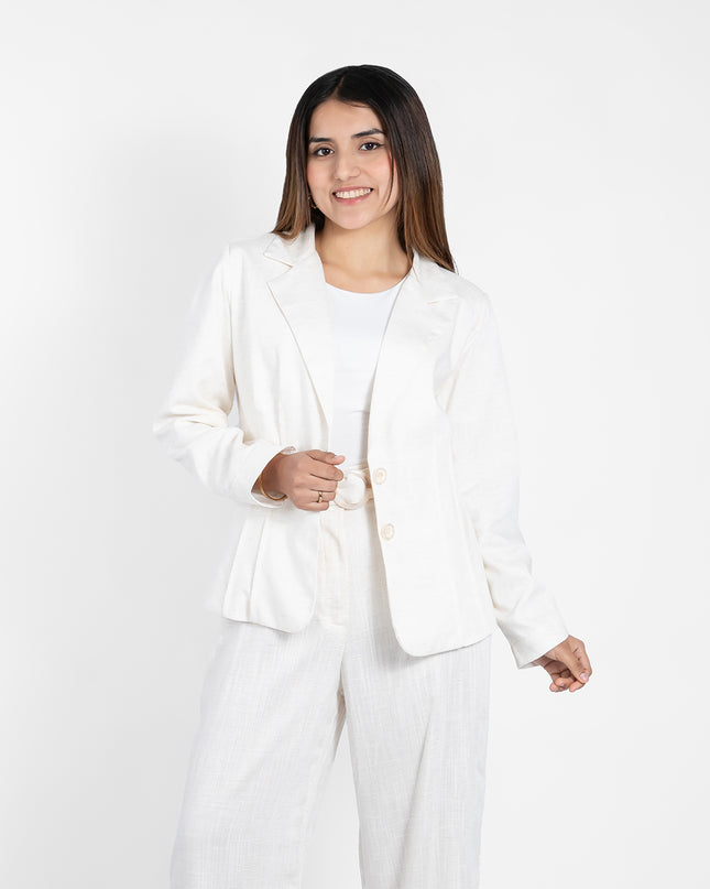 BLAZER ABRIL EN LINO GRECIA NATURAL