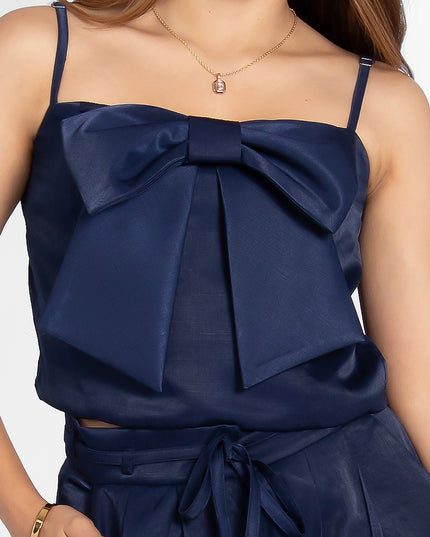 BLUSA SATIN CUPRO XIOMI AZUL MARINO
