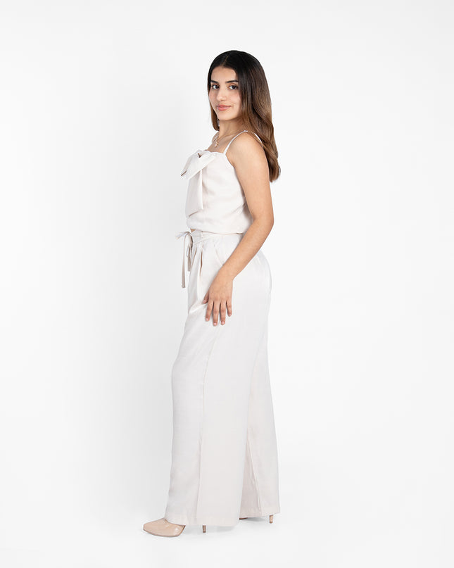 PANTALON SATÍN CUPRO PERLA