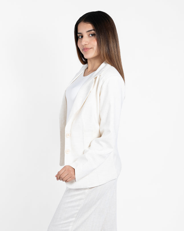 BLAZER ABRIL EN LINO GRECIA NATURAL