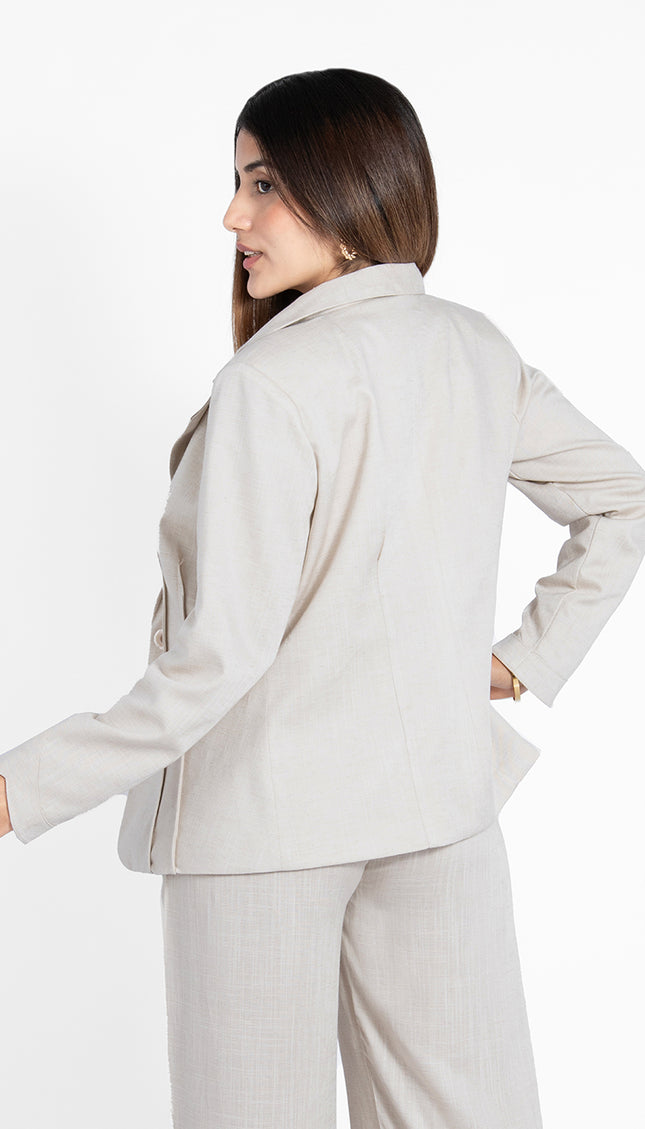 Blazer ABRIL En Lino Grecia