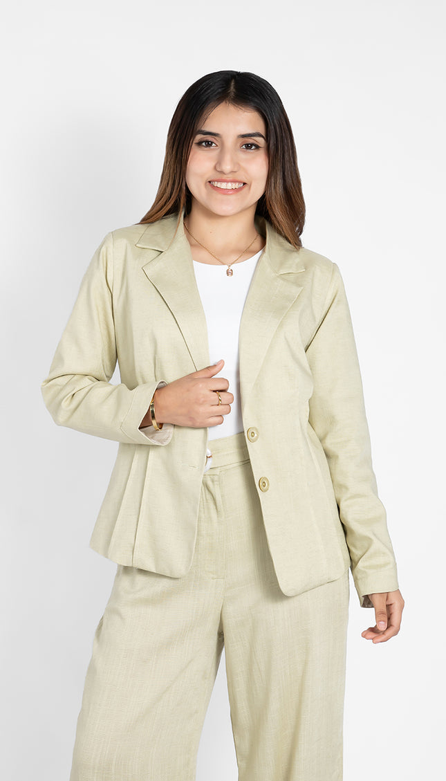 Blazer ABRIL En Lino Grecia
