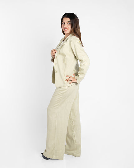 BLAZER ABRIL EN LINO GRECIA LIMON