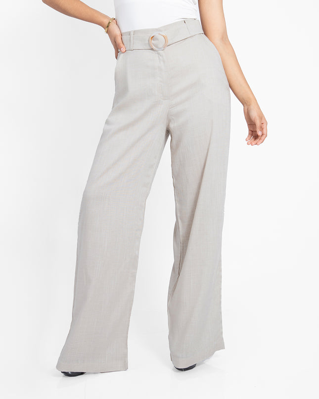 PANTALON ALBA EN LINO GRECIA ARENA