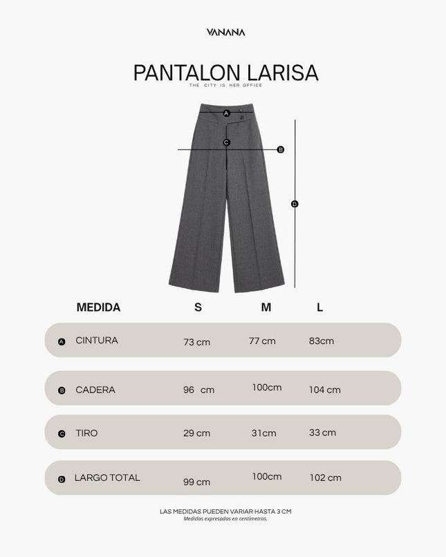 Pantalón Larisa Mujer | Pantalón Wide Leg de Tiro Alto – VANANA